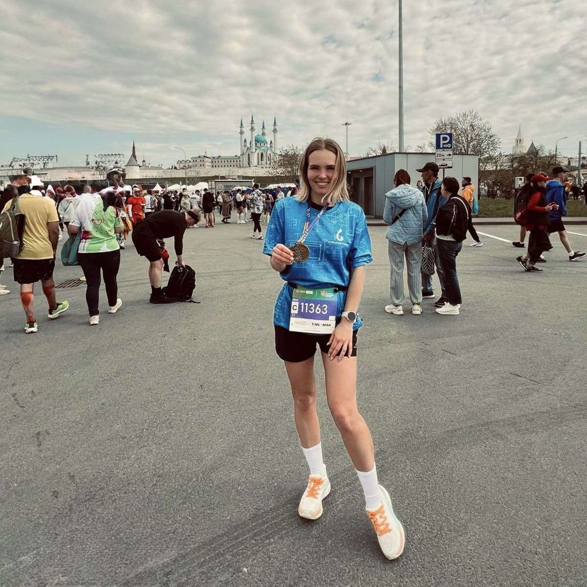 Байгузова Елена приняла участие в полумарафоне "Казань бег" 